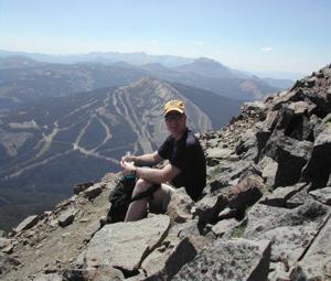 Dane Harden Climbing Rockies