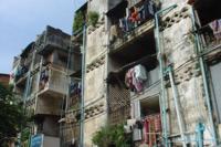 Slum building in Phnom Penh