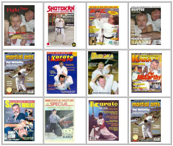 Patrick McCarthy Karate Magazine Covers