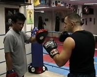 Muay Thai Chakrit Training on Focus Pad