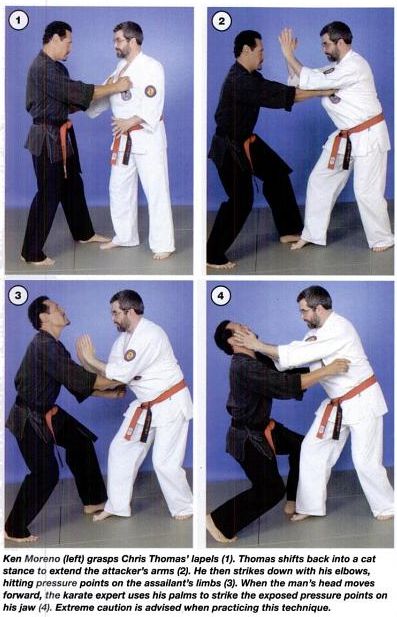 Pressure Point technique Lapel Grab