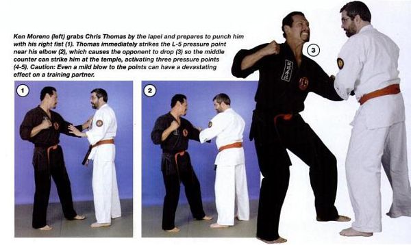 Pressure Point technique Lapel Grab