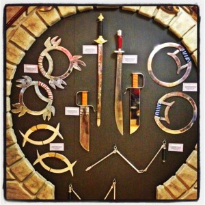 A display of Kung Fu weapons at the museum (photo by Nikki Kreuzer)